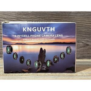 KNGUVTH 9 in 1 universal cell phone camera lens kit